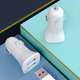 Автомобільний зарядний пристрій SkyDolphin SZ09L 15Вт 2USB QC 3.0 + кабель Lightning White (AZP-000108) - зображення 5