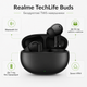 Бездротові навушники Realme TechLife Buds Bluetooth 5.4 36h IPX4 Black - зображення 2