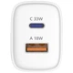 Зарядний пристрій Sigma 1xUSB-C PD33W + 1xUSB QC3.0 GaN X-power PS33-01 white (4827798527719) - зображення 4