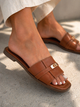Шльопанці в стилі Hermes Meideli Жіночі Рудий 40 (25,5 см) (d505 brown) - зображення 1