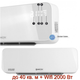 Настінний обігрівач MALTEC PT4200W білий з пультом. Панель з дисплеєм + Wifi - зображення 1