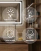 Зеркало настенное Art-com безрамное круглое с фронтальной Led-подсветкой 550 мм с сенсорной кнопкой (выключатель) (Led 1 D 550 home) - изображение 2
