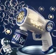Пістолет для мильних бульбашок на батарейках Bubble Gun R1 blue - зображення 2