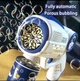 Пістолет для мильних бульбашок на батарейках Bubble Gun R1 blue - зображення 3