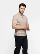 Поло чоловіче бежеве 100% бавовна Arber Polo knit MSS NAVT-123 S зріст 4 бежевий (M09.06.16.621) - изображение 3