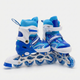 Детские раздвижные ролики с шлемом и защитой 3в1 SP-Sport Skates 0012-3 размер 31-34 Blue-Light Blue - изображение 6
