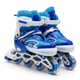 Детские раздвижные ролики с шлемом и защитой 3в1 SP-Sport Skates 0012-3 размер 31-34 Blue-Light Blue - изображение 4