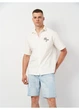 Сорочка H&M S Білий 1178588_чорн.надп - зображення 1
