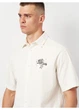 Сорочка H&M S Білий 1178588_чорн.надп - зображення 4