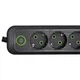 Сетевой фильтр-удлинитель 5 розеток 3xUSB-A 1xUSB-C кабель 5 м черный с выключателем защита от перегрузки для дома офиса компьютера телевизора ПК смартфона зарядка Yiwu - изображение 4