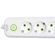 Мережевий фільтр-подовжувач 5 розеток 3xUSB-A 1xUSB-C кабель 5 м білий з вимикачем захист від перевантаження для дому офісу комп'ютера телевізора ПК смартфону зарядка Yiwu - зображення 4