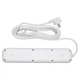 Мережевий фільтр-подовжувач 5 розеток 3xUSB-A 1xUSB-C кабель 5 м білий з вимикачем захист від перевантаження для дому офісу комп'ютера телевізора ПК смартфону зарядка Yiwu - зображення 5