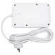 Сетевой фильтр-удлинитель 4 розетки 2xUSB-A 1xUSB-C кабель 3 м белый с выключателем защита от перегрузки для дома офиса компьютера телевизора ПК смартфона зарядка Yiwu - изображение 5