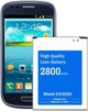 Акумулятор для Samsung Galaxy S3 GT-i9300 EB-L1G6LLU 2800 мАг, батарея i9305 i747 T999 L710 - изображение 1