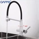 Змішувач для кухні Gappo G4398-9 з підключенням фільтру, білий/чорний - зображення 3