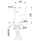 Корпус кухонного смесителя Frap F4397-3 для гибкого излива, белый/хром - изображение 4