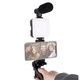 Набор блогера 4 в 1 для съемки видео фото стриминга видеоблога тикток Video Making Kit AY-49 микрофон подсветка трипод держатель смартфона Bluetooth кнопка универсальный комплект для YouTube Instagram записи звука освещения стабилизации - изображение 11
