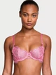 Комплект Victoria’s Secret Dream Angels Boho Floral Embroidery Balconette+ Brazilian(Бюстгальтер +трусики)Рожевий 75D+M - изображение 2