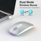 Бездротова миша cimetech Bluetooth 5.1 USB 2.4G LED акумуляторна - изображение 6
