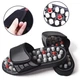 Рефлекторные массажные тапочки Massage Slipper NJ-498 для массажа ступней размер 44-45 черные - изображение 2