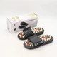 Рефлекторные массажные тапочки Massage Slipper NJ-498 для массажа ступней размер 44-45 черные - изображение 7