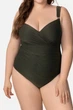 Купальник слитный с уплотнённой чашкой Marc & Andre 56D/5XL Оливковый (144477) - изображение 3
