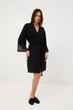 Халат жіночий літній BARWA garments 0389 L Чорний (2110003893016) - зображення 1