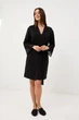 Халат жіночий літній BARWA garments 0389 L Чорний (2110003893016) - зображення 2