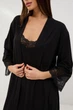 Халат жіночий літній BARWA garments 0389 L Чорний (2110003893016) - зображення 8
