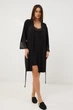 Халат жіночий літній BARWA garments 0389 L Чорний (2110003893016) - зображення 7