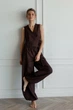 Рубашки Forli Топ на запах из льна Brownie M/L Коричневый LN0091-08-70_M/L - изображение 2