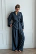 Брюки Forli Брюки с защипами из льна Grace M/L Серый LN0072-12-09_M/L - изображение 2