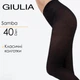 Колготки женские цветные Giulia SAMBA 40 3 Black-nero, матовые черные, без шортиков, средняя посадка - изображение 1
