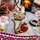 Кулон на шнурке бронзовый котик с натуральным сердоликом - изображение 1