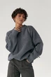 В'язана тепла однотонна кофта Lurex Сірий One Size (398) - зображення 1