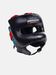 Боксерський шолом Momentum 2.0 Leather Armor Plating Headgear Deep Blue L/XL Колір Червоний (501310-934-L/XL) - зображення 1
