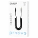 Кабель AUX Proove Steel Spring Type-C to 3.5 (ACSS00005201), 0.45–1 м пружинный, усиленные разъемы, TPU, черный - изображение 2