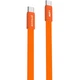 Кабель Proove AirLine Type-C to Type-C (CCAI60002218), 60W, 3A, 1 м, 480 Мбіт/c, плоский ультра тонкий, flat, помаранчевий - зображення 1