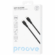 Кабель Proove Soft Silicone Type-C to Lightning (CCSO27002101), 27W, 3A, 1м, 480 Мбіт/c, soft-touch, застібка, чорний - зображення 2