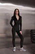 Велюровий комбінезон чорний 46-48 L-XL (484) - зображення 6
