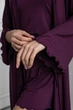 Женский вискозный халат Хсл044 Сливовый, 3XL - изображение 2