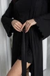 Халат домашний вискозный Хч044 Черный, 3XL - изображение 2