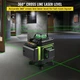 Лазерный уровень VEVOR 4*4D360 Green Б/В - изображение 4