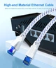 Кабель Ethernet Digoloan 12 м, кабель Cat 8 для під'єднання до інтернету, високошвидкісний гігабітний патч-корд - зображення 3