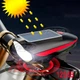 Велофонарь с сигналом 7599/S7588 солнечная батарея Waterproof Li-Ion аккум. ЗУ Type-C - изображение 1