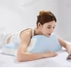 Ортопедическая подушка Memory Foam 65×50×23 см для ног и шеи розовая — эргономичная, с эффектом памяти, KT8001213 - изображение 8