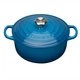 Кастрюля / жаровня с крышкой 20 см, синяя Le Creuset - изображение 1