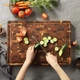 Массивная кухонная доска из торцевой древесины акации OLEIO - изображение 2