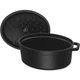 Чавунна жаровня/кокот STAUB, овальна 33 см, 6,7 л, чорна 33 см Чорний - зображення 3