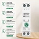 Розумний WiFi автомат захисту 63А Tuya SmartLife DIN рейка 1P+N з контролем напруги, струму та потужності - зображення 2
